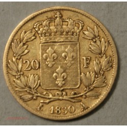CHARLES X, 20 Francs 1830A Paris tranche creux, lartdesgents.fr
