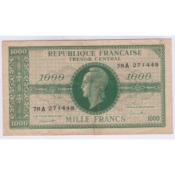 BILLET FRANCE 1000 FRANCS MARIANNE 1945 L'ART DES GENTS