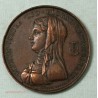Médaille 1819 CLEMEN-ISAURA Lus. Floral Restauratrix. signée eugene dubois