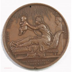 Médaille  29 septembre 1820"Dieu nous l'a donné" par GAYRARD