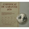 ECU Europa, Argent 925/00 40grs 1979 + certificat, lartdesgents.fr