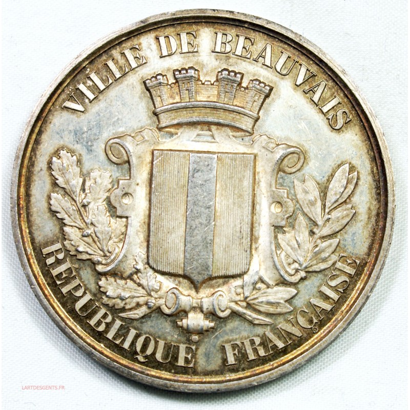 Médaille argent, Expo agricole Horticulture et scolaire Beauvais 1879