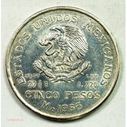 MEXIQUE - 5 Pesos 1853 Hidalgo
