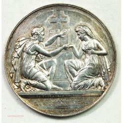 Médaille argent Mariage  par DE PUYMAURIN 26grs, lartdesgents.fr Avignon