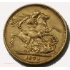 Souverain, Souvereign Victoria 1874 coin bouché M Melbourne, lartdesgents.fr