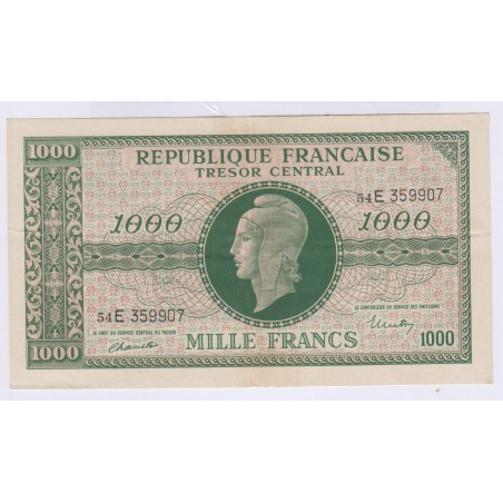 BILLET FRANCE 1000 FRANCS MARIANNE 1945 TTB+ L'ART DES GENTS