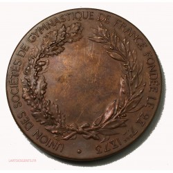 Médaille Courage Patrie Moralité, Gymnastique 1873 par Alphée DUBOIS, lartdesgents