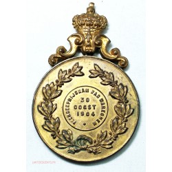 Médaille BELGIQUE LEOPOLD II prix de chevaux à  WAREGHEM 1904, lartdesgents