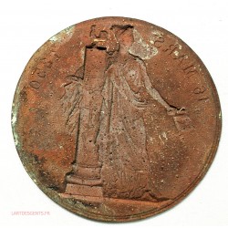 devant de Médaille uniface 16 MARS 1830 par CAUNOIS.F