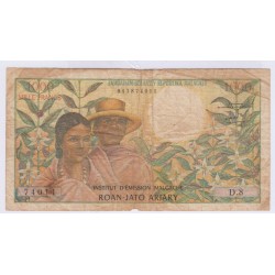 MADAGASCAR 1000 FRANCS 1937 TB+ L'ART DES GENTS AVIGNON