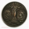 rare Médaille Pays-Bas, Mariage WILLEM III & EMMA VAN WELDERCK 1879