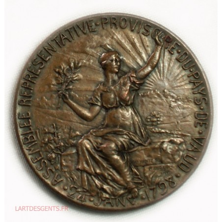 Médaille SUISSE, VAUD CENTENAIRE DE L' INDEPENDANCE 1897