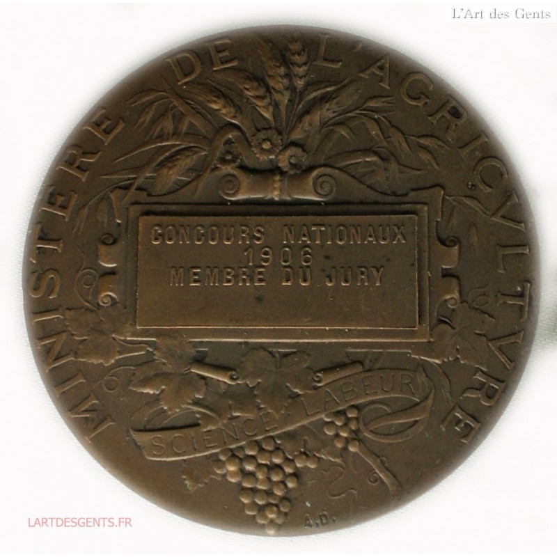Medal - Direction de l'Agriculture et du Commerce - Tunisia - Numista