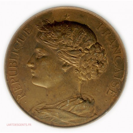 Médaille Marianne République Française par A. BERTRAND, lartdesgents