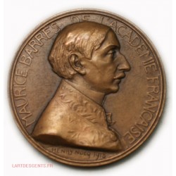 Médaille Maurice BARRES - Colette BAUDOCHE par HENRY NOCQ 1918