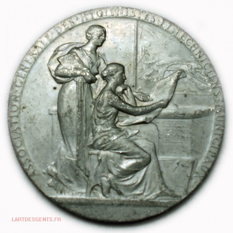 Médaille étain Exposition de la Cité reconstituée 1916
