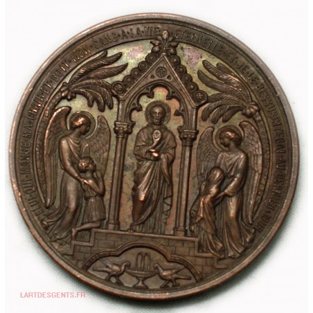 Médaille première communion 18.. par Arthur Martin C. ANGER