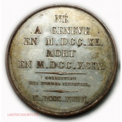 Médaille B. De Saussure, personnage Illustre 1823 par Bovy