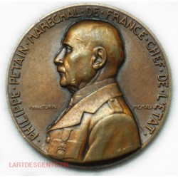 Médaille Philippe Pétain 1941 par Turin (Famille, Patrie) lartdesgents
