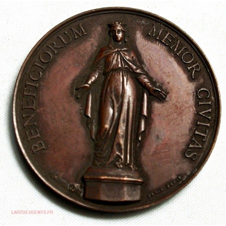 Médaille Inauguration de la Statue Notre Dame de FOURVIERE 8 déc. 1852