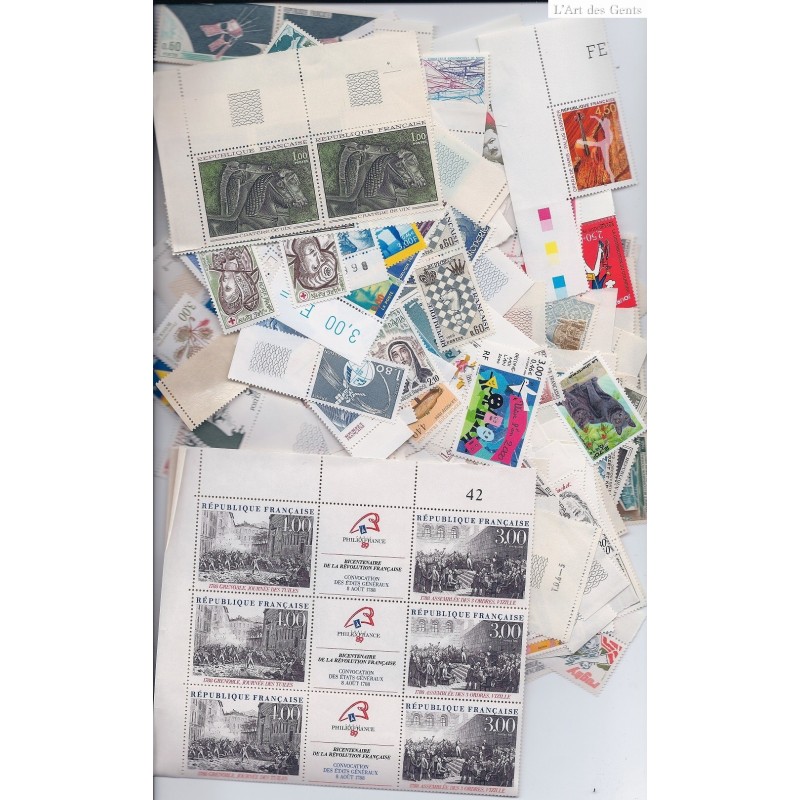 lot de 100 Euros de timbres neuf Faciale en FRANCS à -47.5% PORT uniquement FRANCE