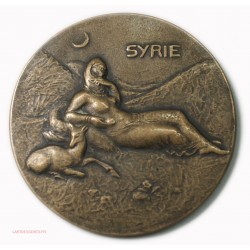 rare Médaille : la Syrie Française, S.D (1934) Paris Aleth Guzman