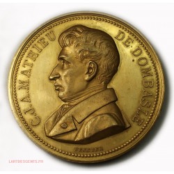 Médaille cuivre doré C.J.A. MATHIEU DE DOMBASLE