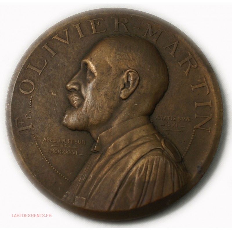 Médaille François Olivier MARTIN 1936 par ABEL LA FLEUR