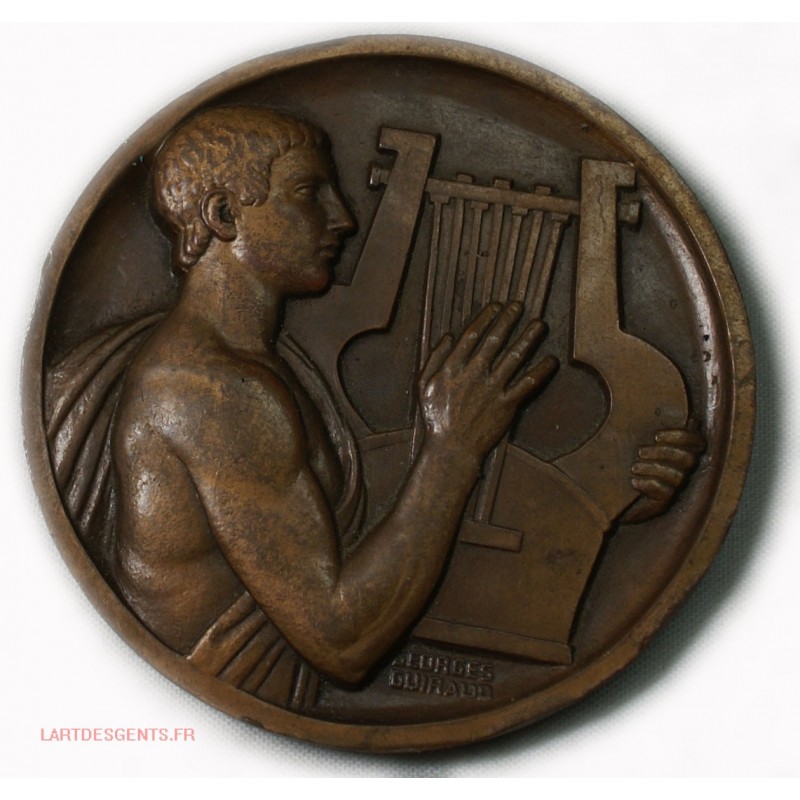 Médaille joueur de Lyre (la Nationale 1953) par Georges GUIRAUD