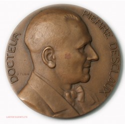 Médaille Dr Pierre DESCLAUX Prof à la fac de médecine Paris par TURIN