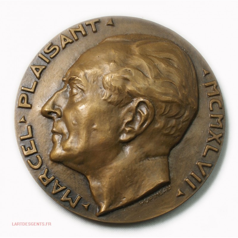 medaille Marcel PLAISANT 1947 par POPINEAU