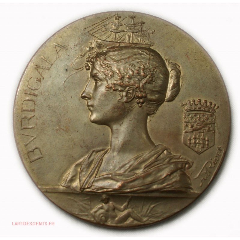 Medaille BVRDIGALA XIIIe Expo. de Bordeaux 1895 par A. RIVES