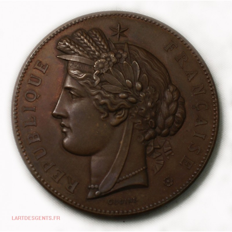 Médaille CERES Exposition Universelle Champs de Mars 1878 Par Oudiné, LAGRANGE