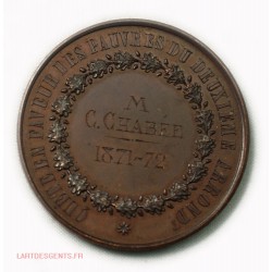 Médaille Quête pour les pauvres 2ème arrond. Paris 1871-72, lartdesgents