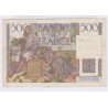 BILLET FRANCE 500 FRANCS CHATEAUBRIAND 02-01-1953 L'ART DES GENTS AVIGNON