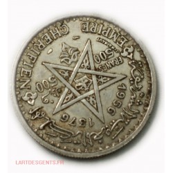 MAROC : 500 Francs ARGENT 1376-1956 MOHAMED V, lartdesgents.fr