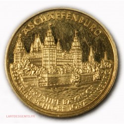 Medaille Aschaffenburg 350 Jahre Schloss Johannisburg Gold St.Martinus