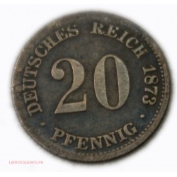 Allemagne 20 Pfennig 1873 F + 1875 F