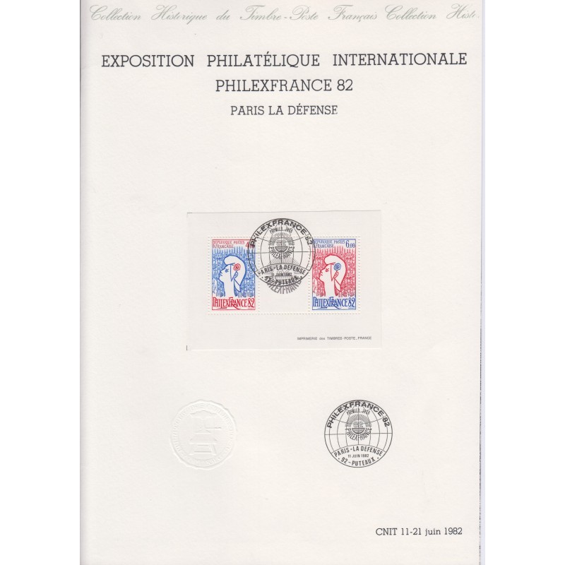 document philatélique philex 82 L'ART DES GENTS PHILATELIE