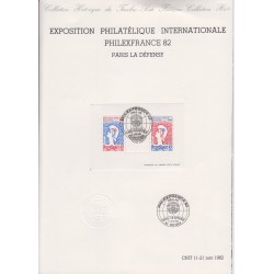 Document philatélique "hors série-82" Philex France 82 - L'ART DES GENTS PHILATELIE