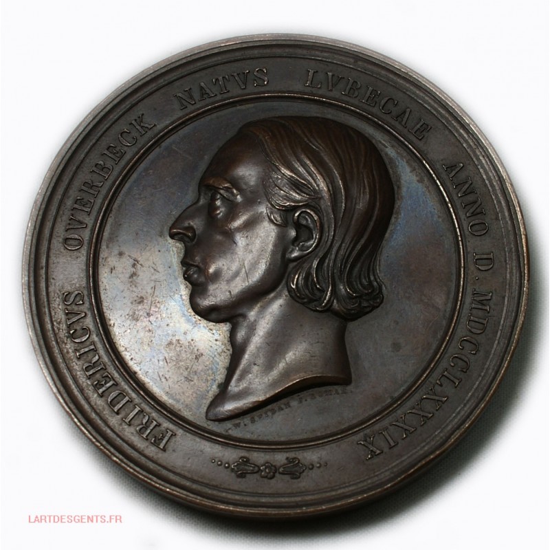 Médaille FREDERICVS OVERBECK par W. SEIDAN F. ROMAE