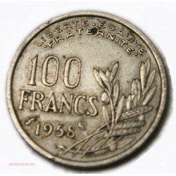 100 Francs 1958 chouette COCHET TTB