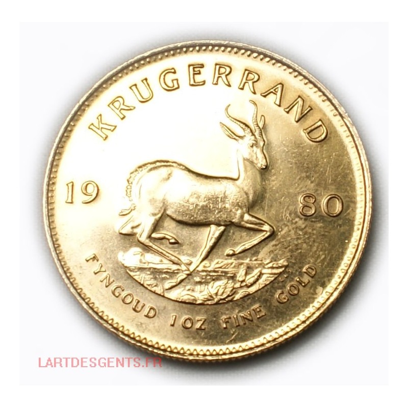 monnaie d'Investissement - KRUGERRAND OR 1980 1 onze or pur
