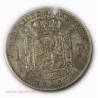BELGIQUE - LEOPOLD II 1 Franc 1887 sans point, lartdesgents.fr