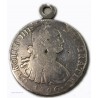Espagne - 8 Réales 1806 CARLOS IIII, montée en médaille