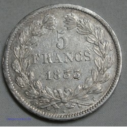 Louis Philippe Ier 5 FRANCS 1833 T , lartdesgents