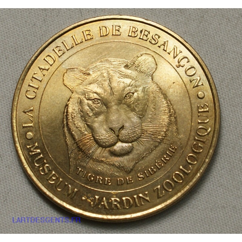 Jeton Médaille touristique La citadelle de BESANCON, tigre de Sibérie 2000