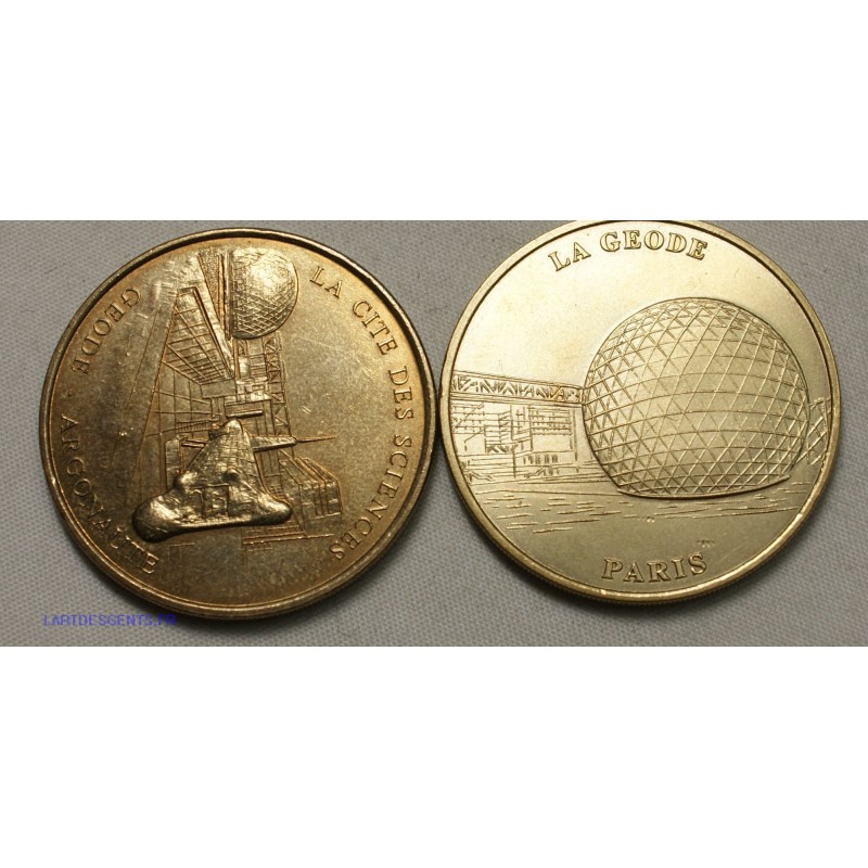 Jeton Médaille touristique La géode 1999+2003B, lartdesgents.fr