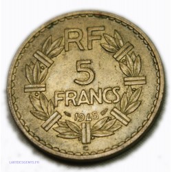France - 5 Francs 1945 C, lartdesgents.fr Avignon