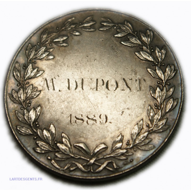 Médaille Argent Brevet élémentaire  1889, 15.60grs